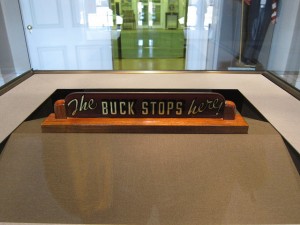 The Buck Stops Here (with you)