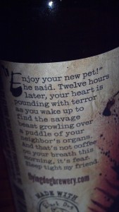 Flying Dog's Kujo Imperial Coffee Stout
