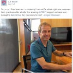 Klinsmann on Twitter