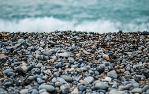 A beach of stones