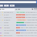 Screenshot of Inbox w/ Color-coded labels