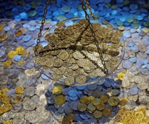 Scattered Gold Coins 