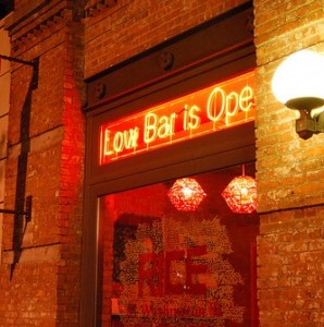 "Low Bar is Open" Neon Sign