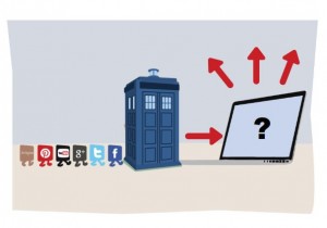 Social Icons into the TARDIS 